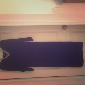 Classic black dress with Silver knot necklace